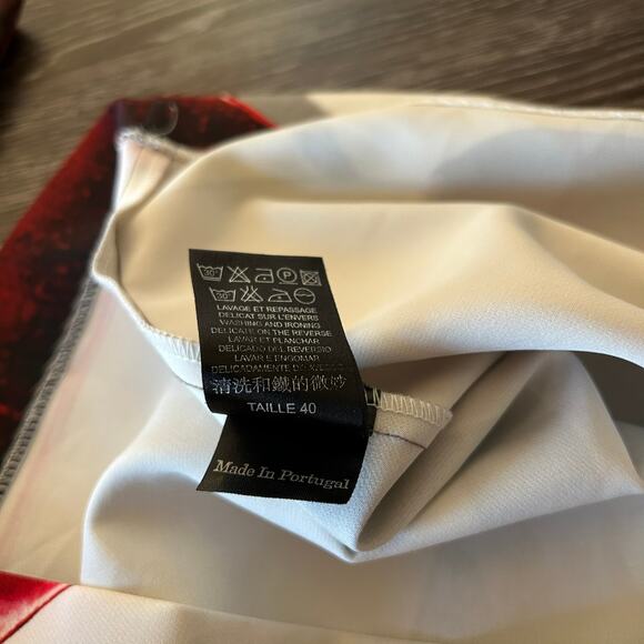 EUC Cop.Copine Paris Megumi Robe Dress Size 40 Shift 3/4 Sleeve Graphic Print - Picture 10 of 14